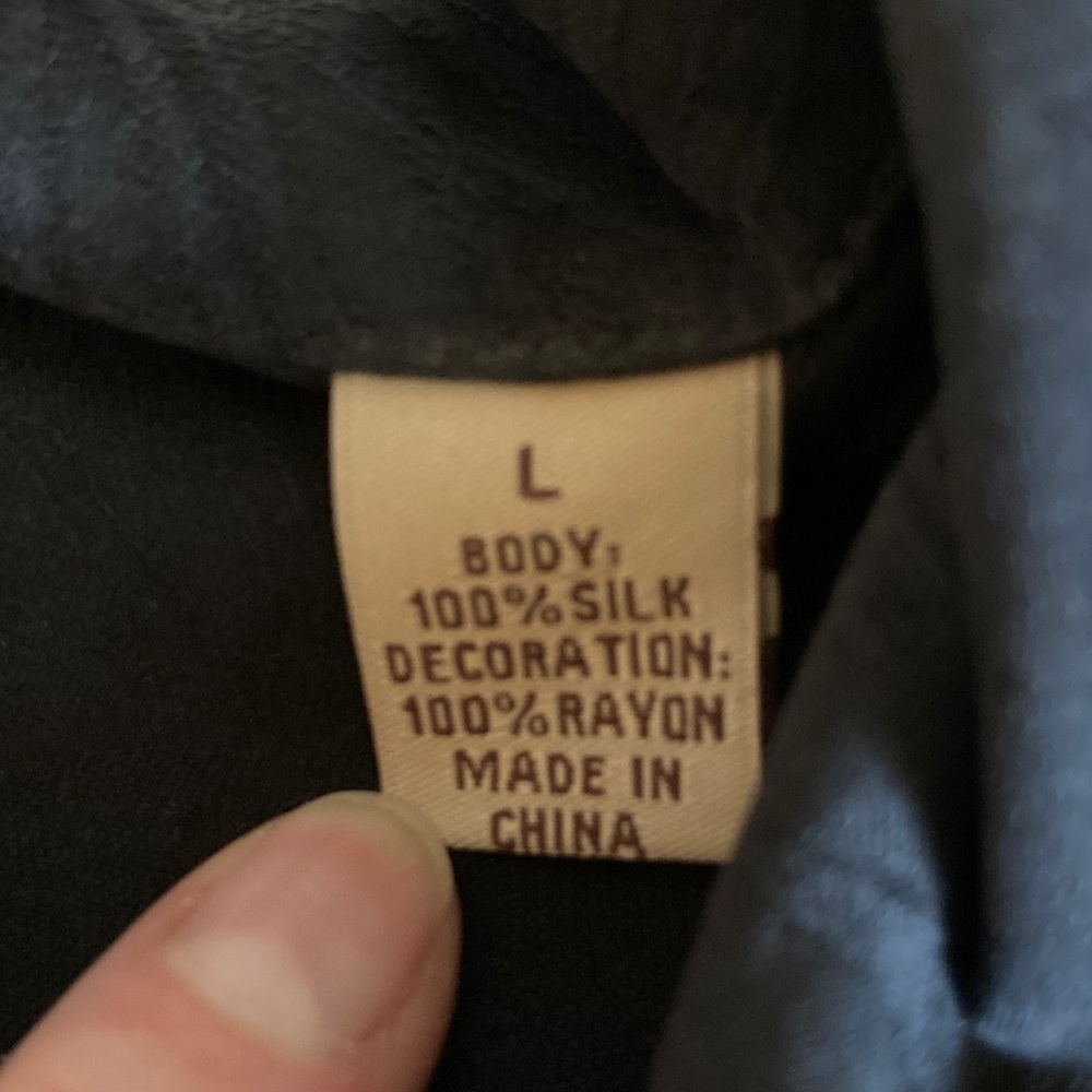Tommy Bahama Silk Camp Shirt in Black - Picture 10 of 13